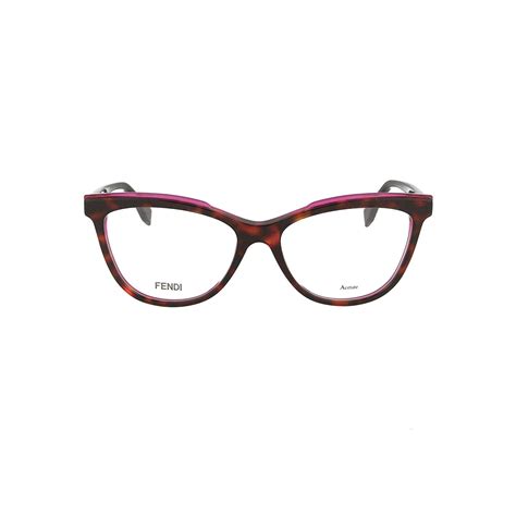 Fendi Ff0255 08616 53mm Dark Havana Eyeglasses 